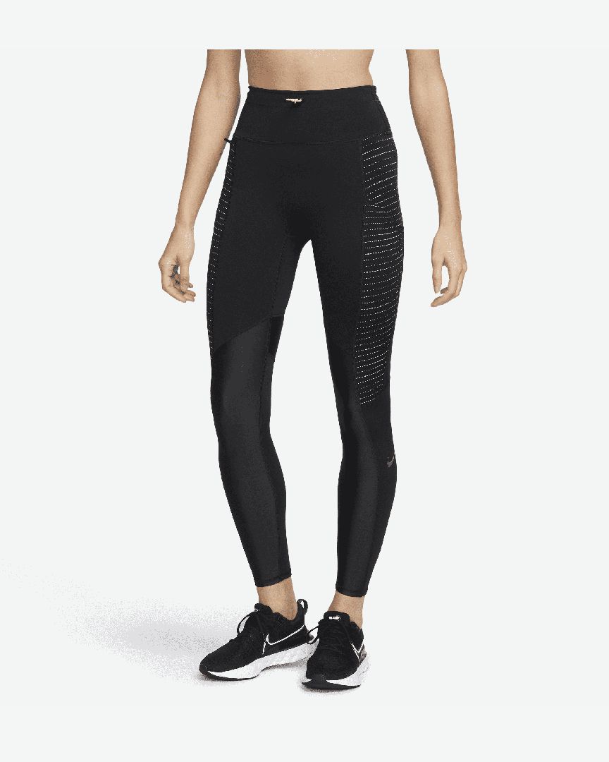 Nike Pro Leggings Size Xs Women Black High waisted Full Length 