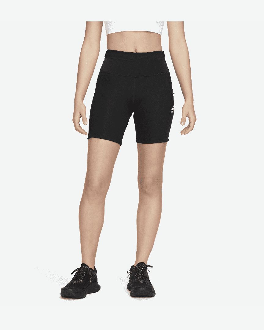 Short cycliste 20 cm taille mi-haute à maintien supérieur avec poches Nike  Go pour femme